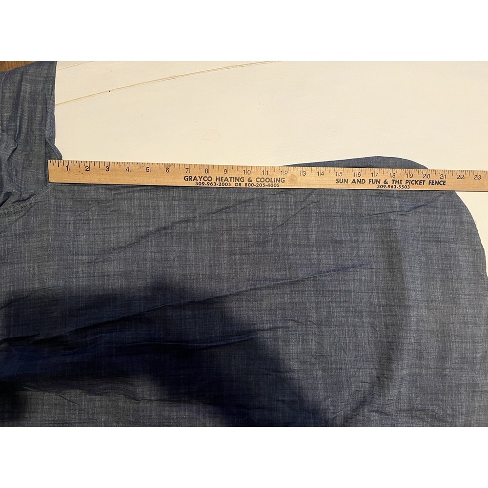 Peter Millar Women's Chambray Tunic Hi-Low Hem Button Up Shirt Sz S Jimmy John? - Picture 10 of 12